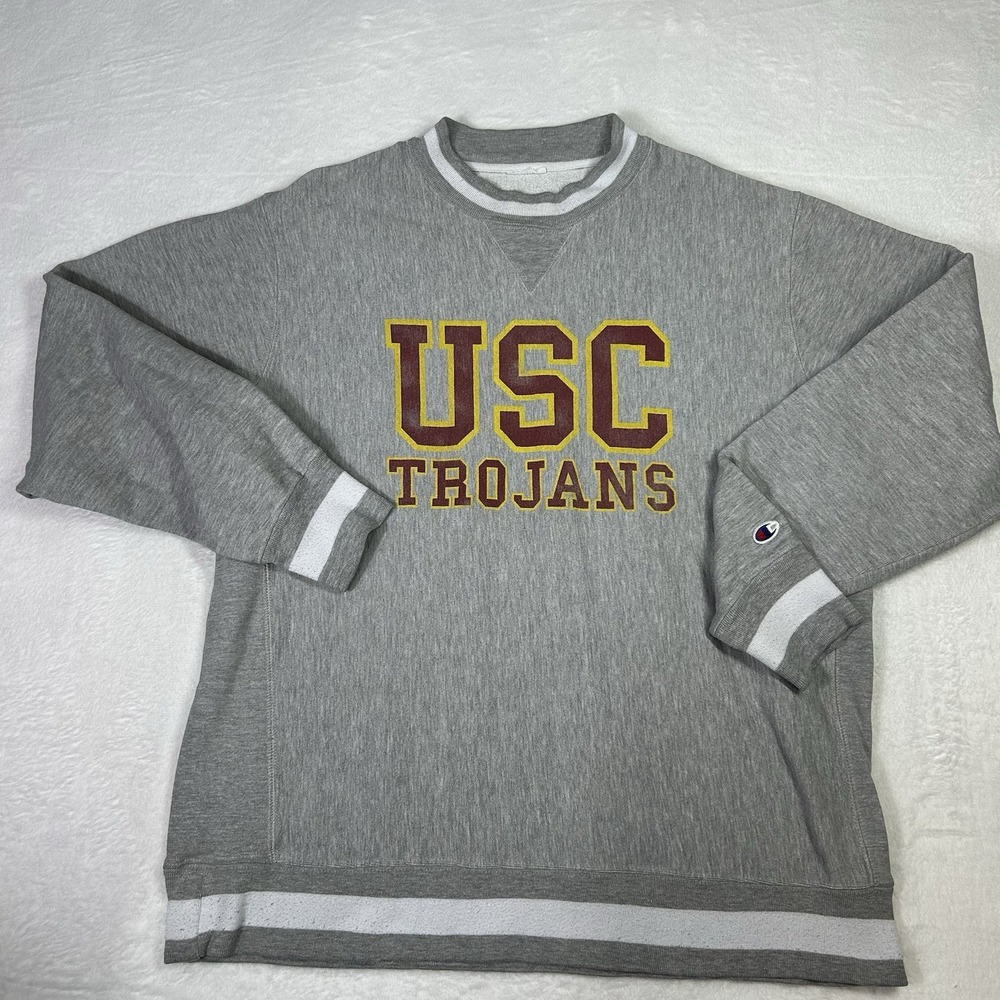 Vintage USC Trojans‎ Champion Mens XL Reverse Weave Southern California USA